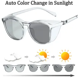 Açık Gözlük TR90 Polarize renk değişikliği güneş gözlükleri anti-taşlan alerji anti rüzgar gözlükleri UV400 Koruma Güneşleri Kadınlar İçin Erkekler 231012