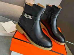 Realfine888 5A Boots HM5659300 Veo Ankle Boot Kalbsleder Designer-Schuhe für Damen mit Boxgröße 35-40
