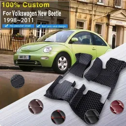 Tapetes de chão Tapetes de carro para Volkswagen New Beetle 1998 ~ 2011 Tapetes impermeáveis para Automovil Tapetes de carro Tapis Voiture Acessórios de carro Q231012