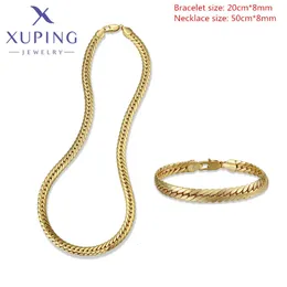 Zestawy biżuterii ślubnej Xuping Summer Fashion Miedź Miedzi Bejdia Party dla kobiet Niezbędny naszyjnik i bransoletka Prezenty X000721891 231012