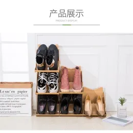 Storage Holders Racks multi-layer simple shoe rack door household plastic shoe storage layered and superimposed small shoe cabinet 231007