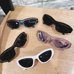 نظارة شمسية y2k الرياضة punk femme men men designer oval goggle goggle sun glasses women uv400 colorful Mirror Fashion Eyewear