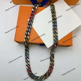 Klassisk vintage halsband Mäns personlig kubansk kedja Diy Light Luxury Small Design Anpassad avancerad alla hjärtans dag gåva