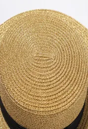 Fashionwoven Widebrimmed Hat Gold Metal Bee Fashion Wide Straw Cap Parentchild Flattop Visor Woven Straw Hat4782927