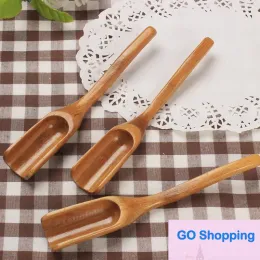 All-match Wooden Bamboo Tea Spoon Coffee Tea Drinking Tools Cooking Utensil Length 18cm Tea Scoop Home Kitchen Accessories