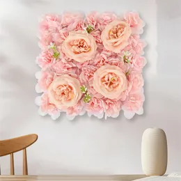 30x30 cm jedwabna róża sztuczna panele ścienne kwiatowe ręcznie robiony wystrój ślubu