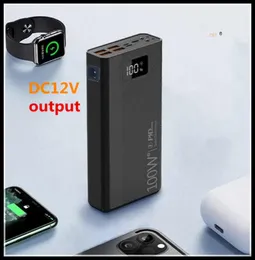 90000MAH ~ DC12V Output Power Bank Micro USB QC Snabbladdning PowerBank LED Display Portabel extern batteriladdare