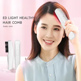 Hårborstar Beauty Health Multifunktionell Portable 0.5W Red Light Massage Comb Effektivt lättnad BALDNESS HÅRSBARA VERKTYG FÖR HÅRBARA 231012