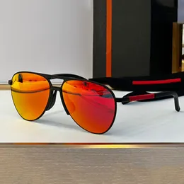 Ultradünner Metallrahmen, Designer-Sonnenbrille für Herren und Damen, ovaler Rahmen im Pilotenstil, Silikon-Nasenpolster, Spiegel, Beinriemen, SPS51X, Klettern, Marathon, Outdoor-Sport