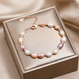 Charm Bracelets Natural Freshwater Pearl Bracelet For Girls Stargirl Choice Day Golden Women Accessories