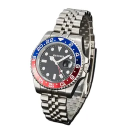 Wysokiej jakości 40 mm dla zegarek Mężczyzn RLX Zegarek Automatyczny mechaniczny Montre de Luxe Folding Bluckle Hardlex Waterproof Stopwatch Luksusowe zegarki na rękę na rękę