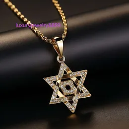 Necklace Pendant lamparas colgantes de techo Choker Charms Gold Glow In The Dark Hip Hop Chains Bulk Star Of David Pendant Gold