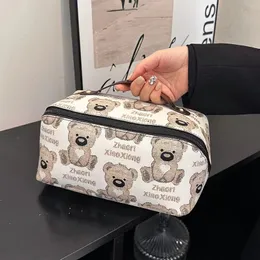 Bolsa de armazenamento de bolsa cosmética portátil saia com um saco cosmético resistente a manchas de grande capacidade.