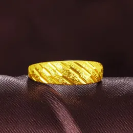 Cluster Ringen 24K Geel Goud Glanzend Sieraden Ring Voor Vrouwen Mannen Minnaar Gypsophila Draak Paar Bruiloft Verjaardag Fijne Gifts223M