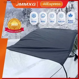 Capas de carro inverno carro neve capa automóvel pára-sol capa ao ar livre à prova dwaterproof água anti gelo geada auto protetor carro exterior capa q231012