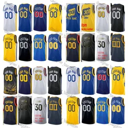 Custom Printed Stephen 30 Klay Curry 11 Thompson Basketball Jerseys Draymond 23 Green Chris 3 Paul 22 Andrew Wiggins 1 Cory Joseph Jonathan Men Woman Kids Youth Shirt