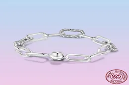 Me Silver Paper Clip Armband 925 Sterling Love Forever Chain Armband Fit For Women Jewelry Pulseira Lady Gift With Original Box4298325