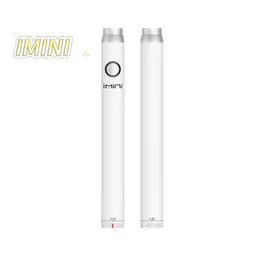 Authentic Imini Hurtowa bateria AVV 380MAH dolna Regulowane napięcie E Bateria papierosowa 510 WHITE Niestandardowy waporyzator Vape Vape w wyświetlaczu palenia w magazynie