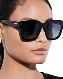 Мужские винтажные солнцезащитные очки с дизайнерскими металлическими буквами, черные и чайные для женщин, большие квадратные солнцезащитные очки в полной оправе, женские для вечеринки, с футляром в коробке UV400