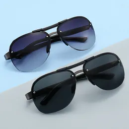 Okulary przeciwsłoneczne męskie mody damskie metalowe szklanki słoneczne Ochrona przed jazdą na zewnątrz dla mężczyzn okulary uv400
