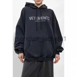 Men's Hoodies Sweatshirts Hot Drill Letter VETEMENTS Hoodies High Quality Embroidered Hooded Pullover Oversized VTM Sweatshirts Men Women J231012