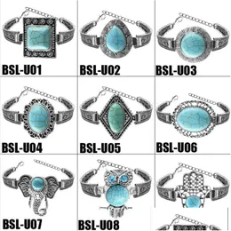 Charme pulseiras charme pulseiras vintage designer retro elefante coruja boho pulseira jóias charme-pulseiras jóias pulseiras dhpwq