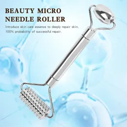 Beauty Microneedle roller Home salone di bellezza rullo in metallo ago micro ago roller lifting braccialetto bastone da massaggio strumento di bellezza 231012