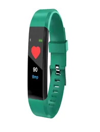 Relógios inteligentes est tela colorida pulseira esportiva inteligente 115plus para android fit bit pulseira inteligente 221013288m8926753