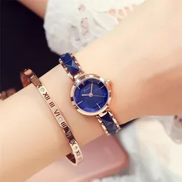 Relógios de pulso Kimio marca imitação cerâmica relógios de ouro mulheres relógio de moda luxo quartzo-relógio feminino para