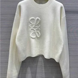 Yeni Kadın Sweaters Bahar Sonbahar Gevşek Güçlü Örgü Hırka Süvari Kadın Tasarımcı Sweaters K1