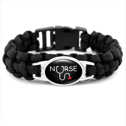 Nowy styl RN Paracord Survival Gift for Friendship Women Girls Panie Bracelets 10pcs Lot289m