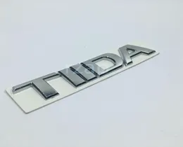 3D эмблема автомобиля для Nissan Tiida с буквенным логотипом, серебряный автомобильный значок на заднем багажнике, табличка с именем, наклейка 3725704