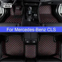 Fußmatten Teppiche CUWEUSANG Maßgeschneiderte Auto-Fußmatten für Mercedes-Benz CLS CLS250 CLS300 CLS350 CLS400 CLS450 CLS500-550 Auto-Fußzubehör Carpe Q231012