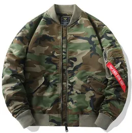 2024 new mens Autumn/Winter Camo Coat Air Force MA1 Pilot Jacket Men's Flight Jacket Coat