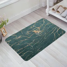 Carpets Green Marble Lines Crack Texture Entrance Doormat Kitchen Mat Carpet Living Room Welcome Home Hallway Rugs Bathroom Door Mats