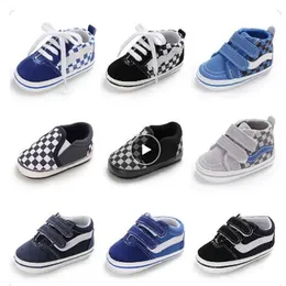 Prewalker, мужская и женская детская модная милая парусиновая обувь для детей 0-18 месяцев, детская повседневная обувь, обувь для новорожденных, обувь для малышей GC2376
