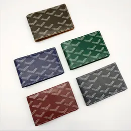 Nya herrkorthållare Designer Bifold Cardholder Slim Mini Wallet Bank Credit Card Holder With Box