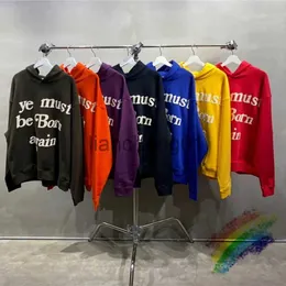 Men's Hoodies Sweatshirts New Printed Label CPFM.XYZ Hoodie Men's 3D foam Ye Must Reborn Hoodie Heavy Fabric Sweatshirt Gym x1012