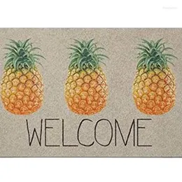 Carpets Welcome Pineapple Doormat Outdoor Porch Patio Front Floor Christmas Halloween Holiday Rug Decor Home Door Mat