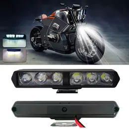 Nuovo faro per moto da 6 LED Drl Flash lampada ausiliaria ad alta luminosità scooter elettrici per veicoli modificati Arws