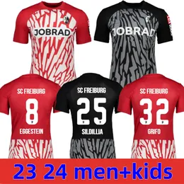 23 24 SC Freiburg soccer jerseys home away KYEREH WEISSHAUPT GINTER KEITEL 2023 GREGORITSCH HOLER KUBLER EGGESTEIN FAN VERSION men kids football shirt top