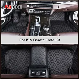 Fußmatten Teppiche KAHOOL Custom Auto Fußmatten Für KIA Cerato Forte K3 Auto Zubehör Fuß Teppich Q231012
