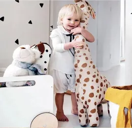 Peluş oyuncak büyük boyutu45-100cm simülasyon zürafa yumuşak peluş oyuncaklar yumuşak peluş bebek doldurulmuş uyku bebek oyuncak kızlar doğum günü hediyesi