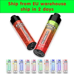 Snabb frakt engångs e-cigaretter 0,5ohm Big Cloud Vaping Mod EU Frakt Feemo Cannon Disponibel VAPE Laddningsbar med 18 ml 0,8% NIC POD CARTRIDGE HÖG KVALITET