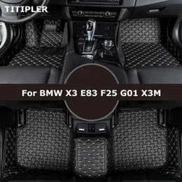 Tappetini Tappeti TITIPLER Tappetini auto personalizzati per BMW X3 E83 F25 G01 X3M Accessori auto Tappeto Q231012