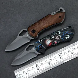 X74 marca faca dobrável ao ar livre facas de bolso de acampamento cabo de madeira edc lâmina de aço inoxidável cortador afiado multi usos