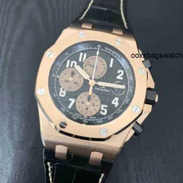 Swiss armbandsur Abby Movement Watch Luxury Mens Mechanical Watch Abby Roya1 0AK 42mm Rose Gold 26470or OO A002CR 02 SWISS ES Märke armbandsur HBFB