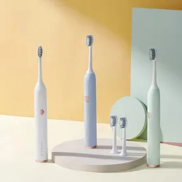 Tandborste vuxen elektrisk tandborste ultraljud mjuka borst magnetiska fjädring elektrisk tandborste present för par 231012