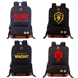 Backpack Horde Alliance World Craft School Students BookBag Laptop Bag Xmas Gift Boys Girls Mochila Travel