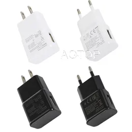 USB Wall Charger 5V 2A 1A AC Travel Home Adapter US EU SLOP للهاتف الذكي الشامل Android Samsung S9 S7 S8